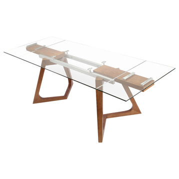 Extension Dining Table, Clear
