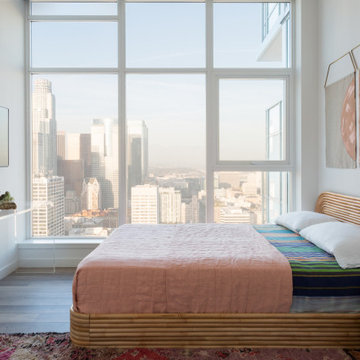 Downtown LA Hill St Modern High Rise Apartment Teen Bedroom