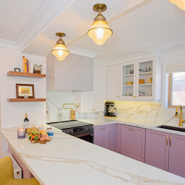 East York Bungalow Dark Lilac Custom Home