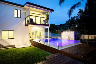 Design ideas for a modern pool in Brisbane.