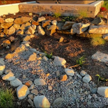 Xeriscape & Native Garden with Waterfall