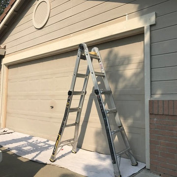 Lap siding & trim, Roof sheathing, Rafter tail Dry Rot Repair