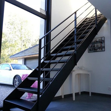 Escaliers droit contemporain