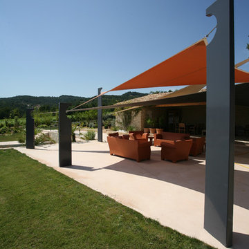 Contemporary garden in the south of France