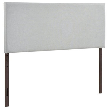 Hawthorne Collections Modern Fabric Upholstered King Panel Headboard in Gray