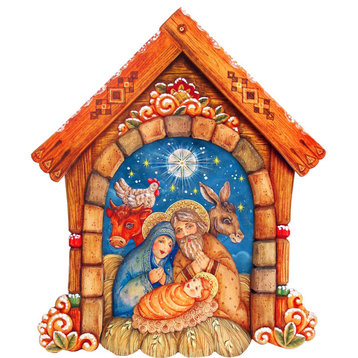 Village Nativity Ornament