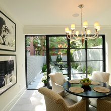 east patio. window