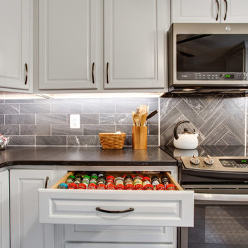 Small White Transitional Kitchen Design Middletown, MD