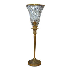 Inviting Home Inc. - Cut Crystal Hurricane Lamp - Table Lamps