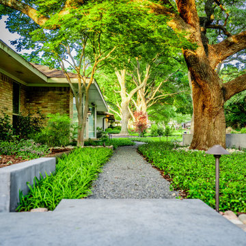 Mid-Century Modern Curb Appeal | Preston Hollow Architectural Pathways