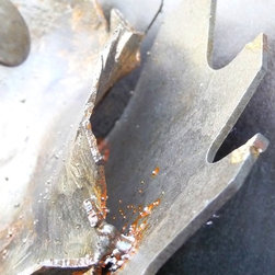 Saw Blade Flowers - Home Decor