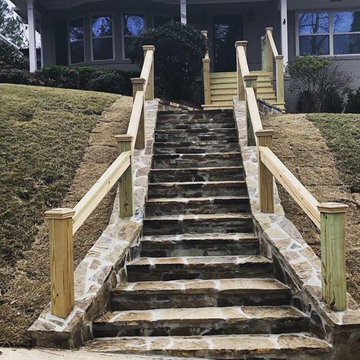 Flagstone Staircase/Low Voltage Lighting