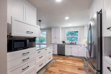 Inspiration for a contemporary kitchen remodel in Other