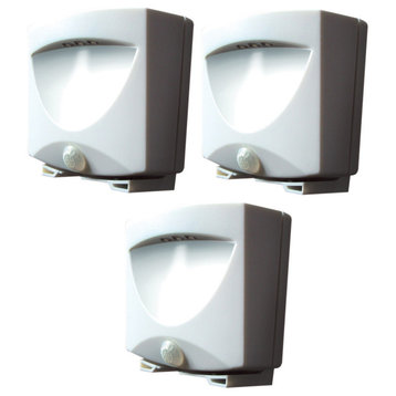 Motion Activated Outdoor Led Night Light, Set of 3, Battery Operated