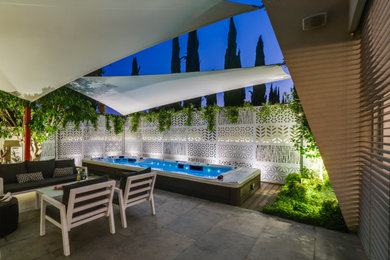 Inspiration for a modern patio remodel in Other