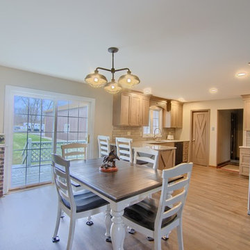 Ballston Lake, Rustic Alder Kitchen