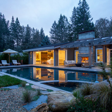 California Rancher with Pool House