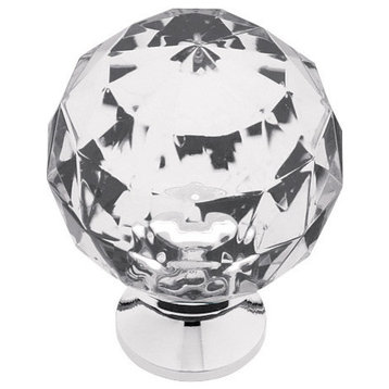 Liberty Hardware P30101 Design Facets 1-3/16 Inch Round Cabinet - Chrome and
