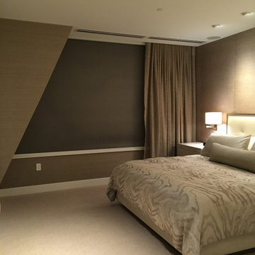 Two Liberty Place, Master Bedroom, Room Darkening Motorized Shade & Sheer Motori