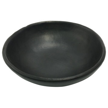 Ancient Cookware, Deep Round Clay Serving Chamba Plate, 12x12x3.25