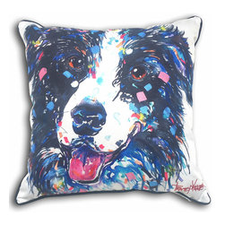 Another Border Collie Indoor/Outdoor Cushion Covers - Outdoor Cushions And Pillows