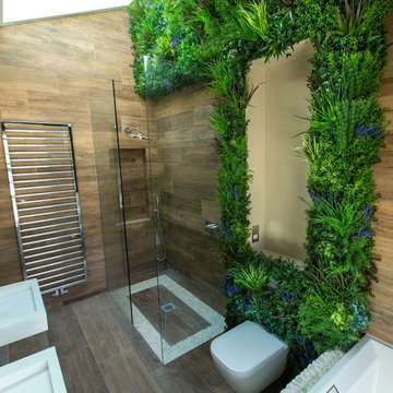 Artificial Living Wall - Bathroom Oasis
