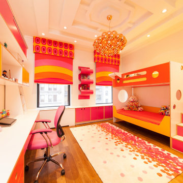 Ella's Room: Maximized Storage in a Custom Color Palette