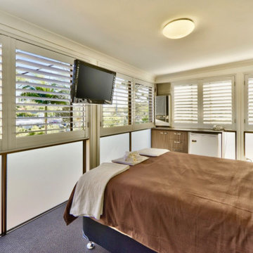 "Outdoor Patio Living" Plantation Shutter applications