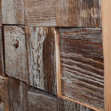 Wall decor wooden dimonds white