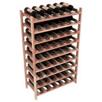 Wine Racks America - 54-Bottle Stackable Wine Rack, Premium Redwood, Satin Finish - Three times the capacity at a fraction of the price for the18 Bottle Stackable. Wooden dowels enable easy expansion for the most novice of DIY hobbyists. Stack them as high as you like or use them on a counter. Just because we bundle them doesn't mean you have to as well!