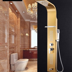 Fontana Shower Panel Gold Plated Finish - Shower Panels And Columns