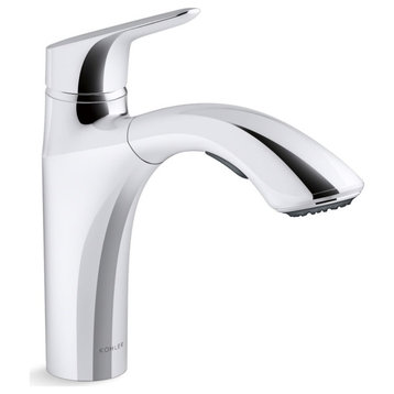 Kohler K-30468 Rival 1.5 GPM 1 Hole Pull-Out Kitchen Faucet - Polished Chrome