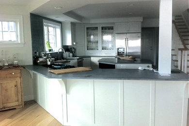 Elegant kitchen photo in Boston