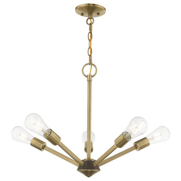 Livex Lighting Antique Brass 5-Light Chandelier