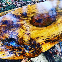 Natural Edge Maple Slab End Table - Coffee And Accent Tables