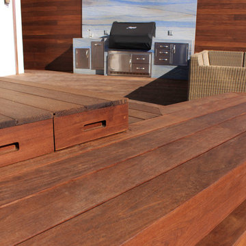 Beachfront Modern Deck in Malibu