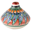 Novica Handmade Uzbek Delight Glazed Ceramic Vase