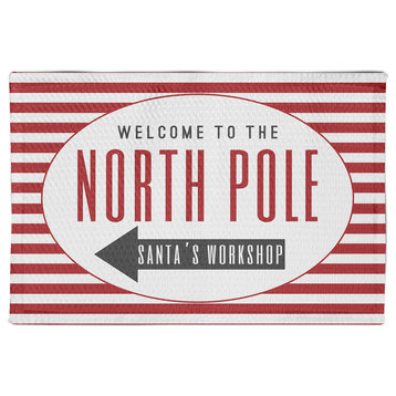 Welcome to the North Pole Area Rug, 2'x3'