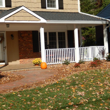 White Picket Front Porch in Winston Salem