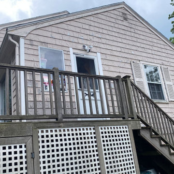 Before - Composite Siding, Asphalt Roof & Marvin Windows in Quincy, MA 02169
