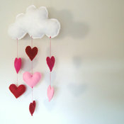 Valentine Cloud Mobile by Ostenfeld