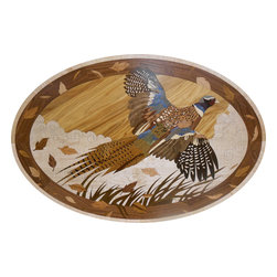 Oshkosh Designs Elegant Pheasant Inlay Medallion - Hardwood Flooring