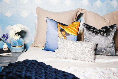 Inspiration for a modern bedroom remodel in Atlanta