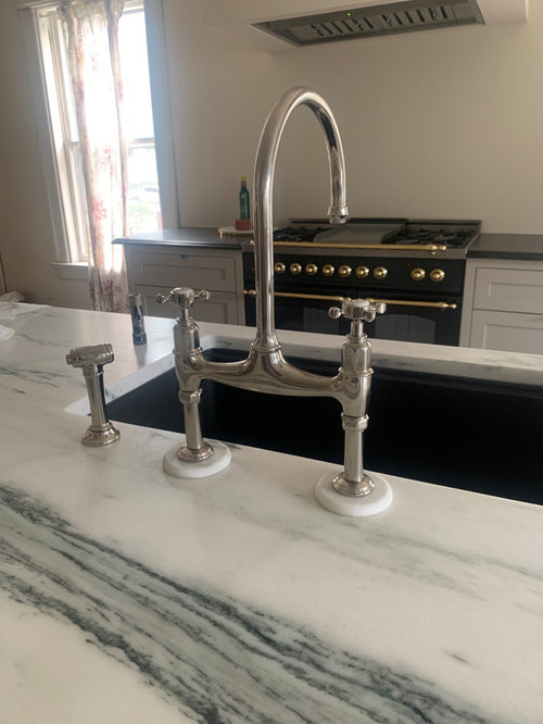 Advice needed on a bad marble countertop install!