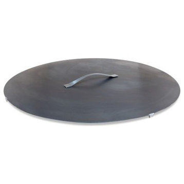 Large 31'' Fire Pit Lid, Rusting Steel