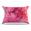 CarolLynn Tice "Cotton Candy" Red Pink Pillow Case, King, 36"x20"