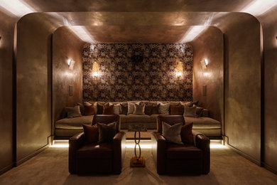 Bohemian home cinema in London.