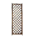 Master Garden Products - Framed Bamboo Lattice Panel, Diamond Pattern Opening, 24"x72" - Our popular framed bamboo lattice fence panels are pre-assembled and easy to set up by tying them together with a galvanized wire. The frame is made of 1.5" Calcutta solid bamboo poles and the trellis is made of 1" bamboo slats.