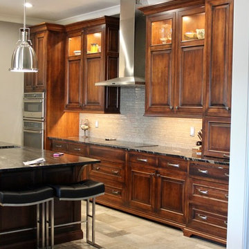Traditional Antique Mahogany Kitchen