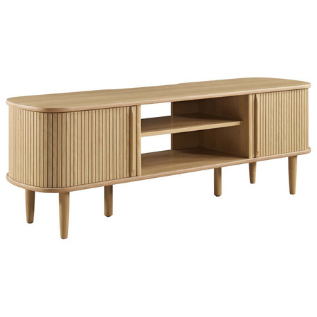 Contour 55" TV Stand, Oak